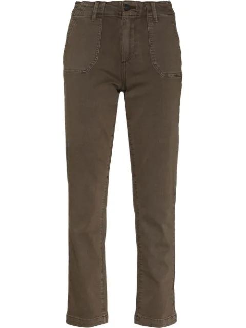 Myslie mid-rise straight-leg jeans by PAIGE