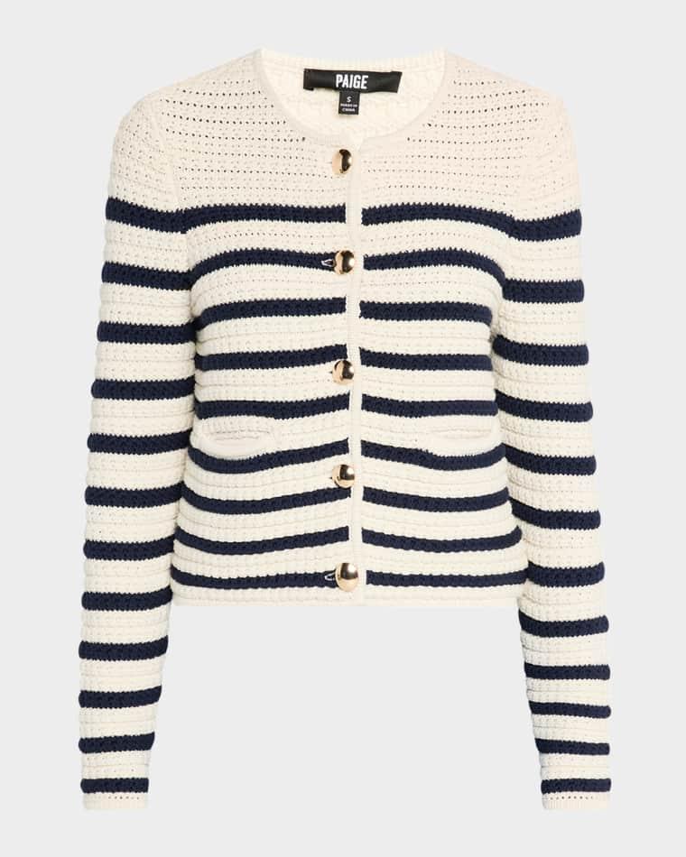 Oberon Stripe Cardigan by PAIGE