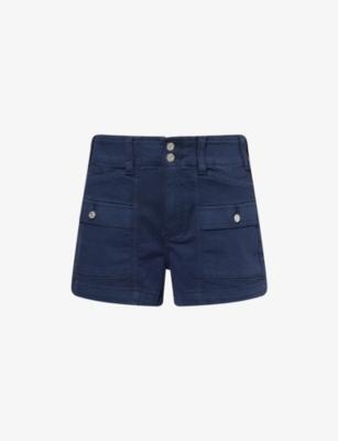 Olivia High-Rise Cargo Denim Shorts by PAIGE