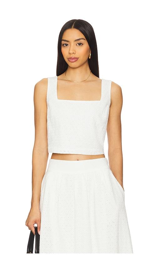 PAIGE Aelita Top in White by PAIGE