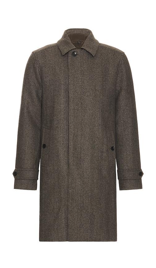 PAIGE Brunetti Herringbone Coat in Grey by PAIGE