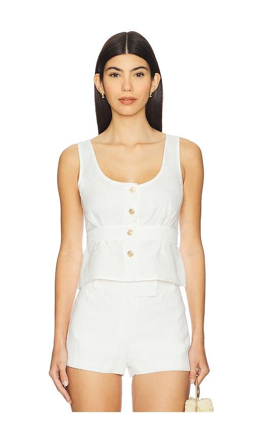 PAIGE Caine Top in White by PAIGE