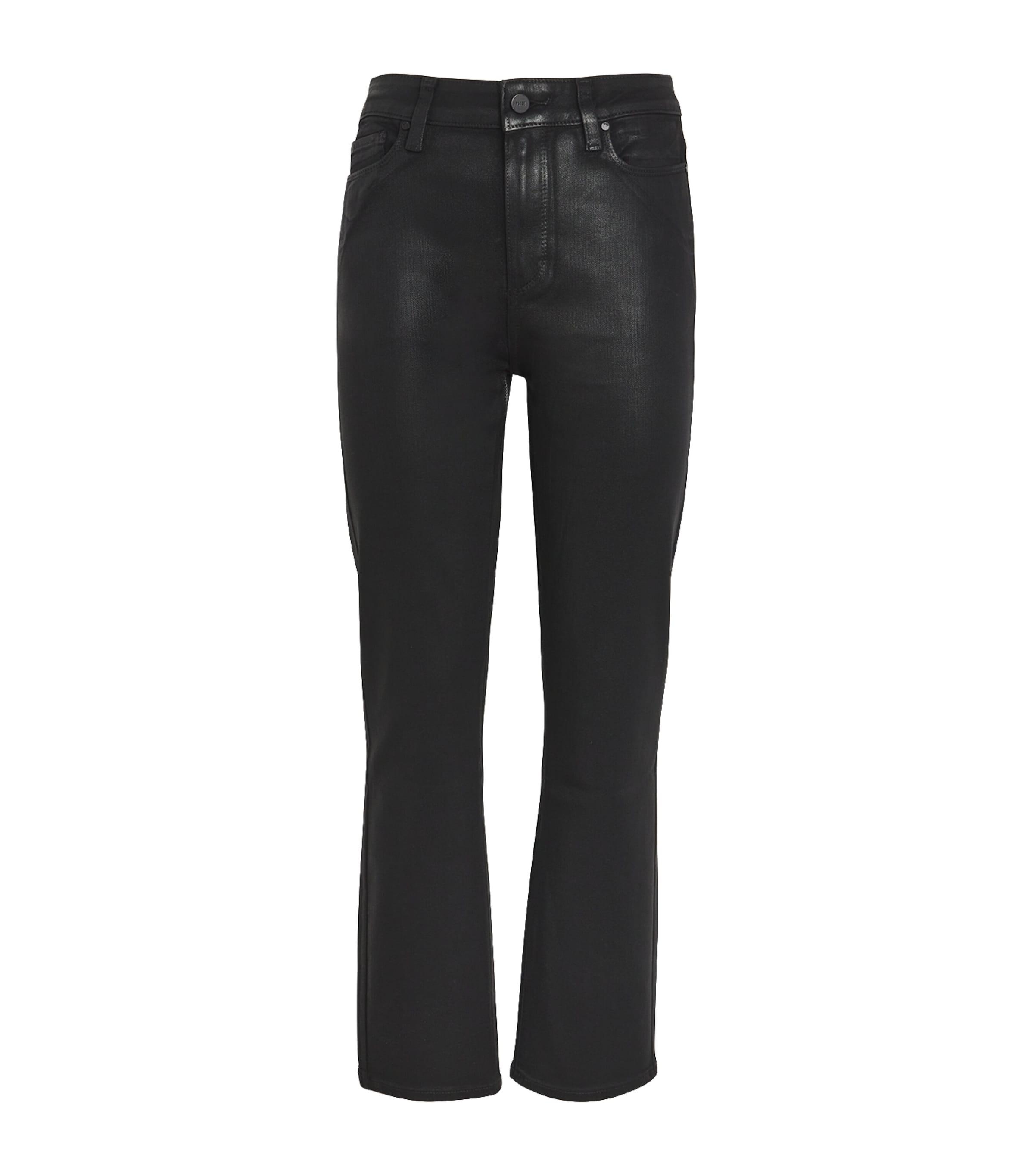 PAIGE Coated Cindy Cropped Jeans by PAIGE