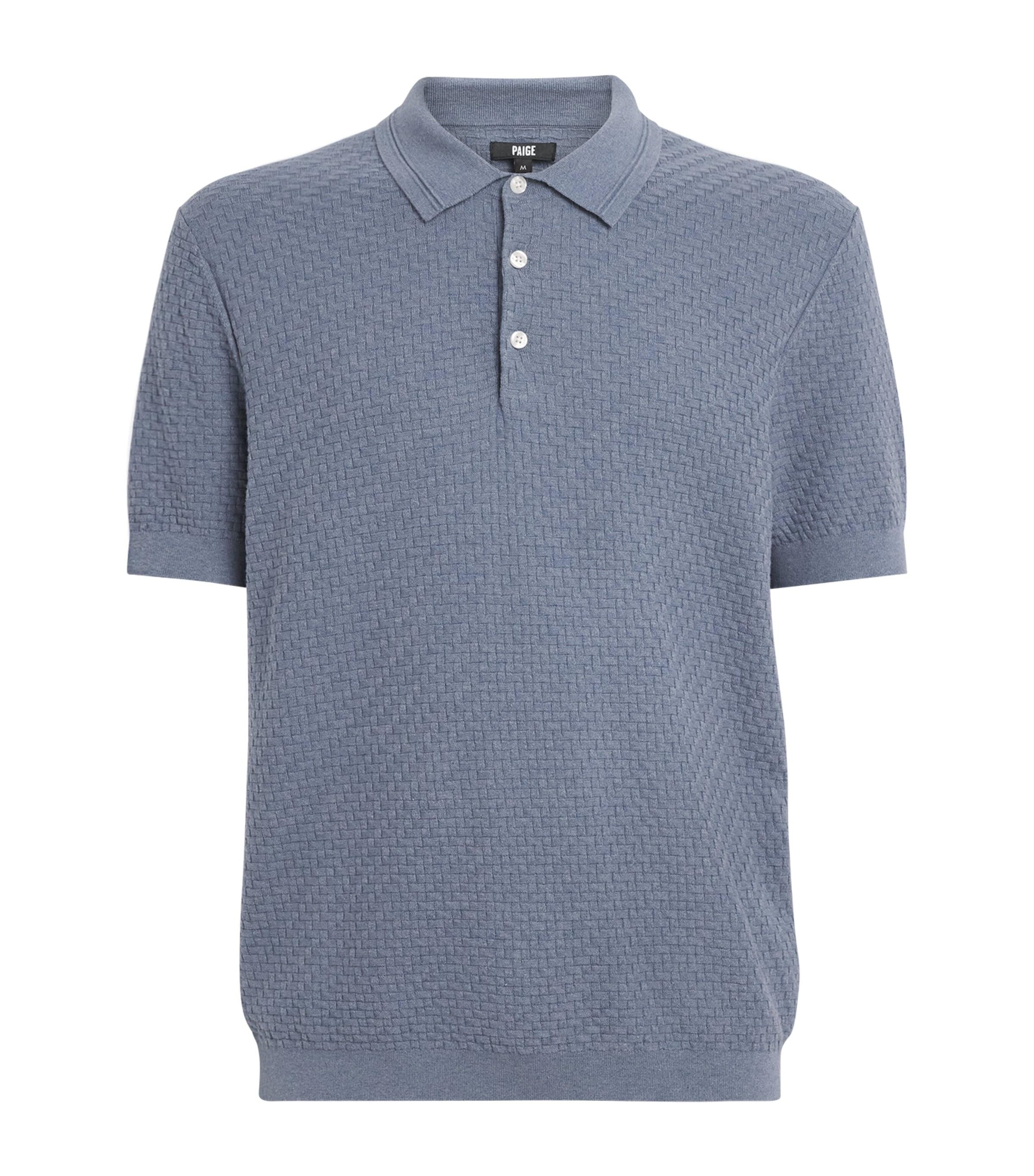 PAIGE Cotton-Wool-Silk-Cashmere Kiko Polo Shirt by PAIGE