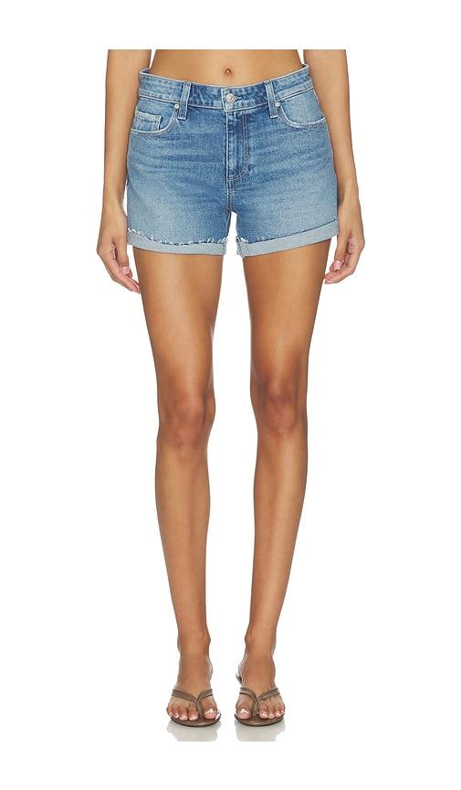 PAIGE Dylan Undone Cuff Short in Blue by PAIGE