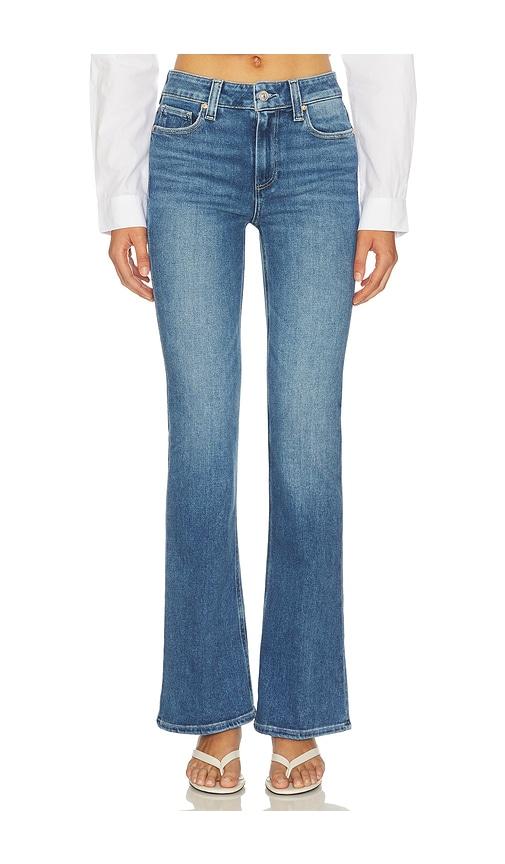 PAIGE High Rise Laurel Canyon Bootcut Jeans in Blue by PAIGE