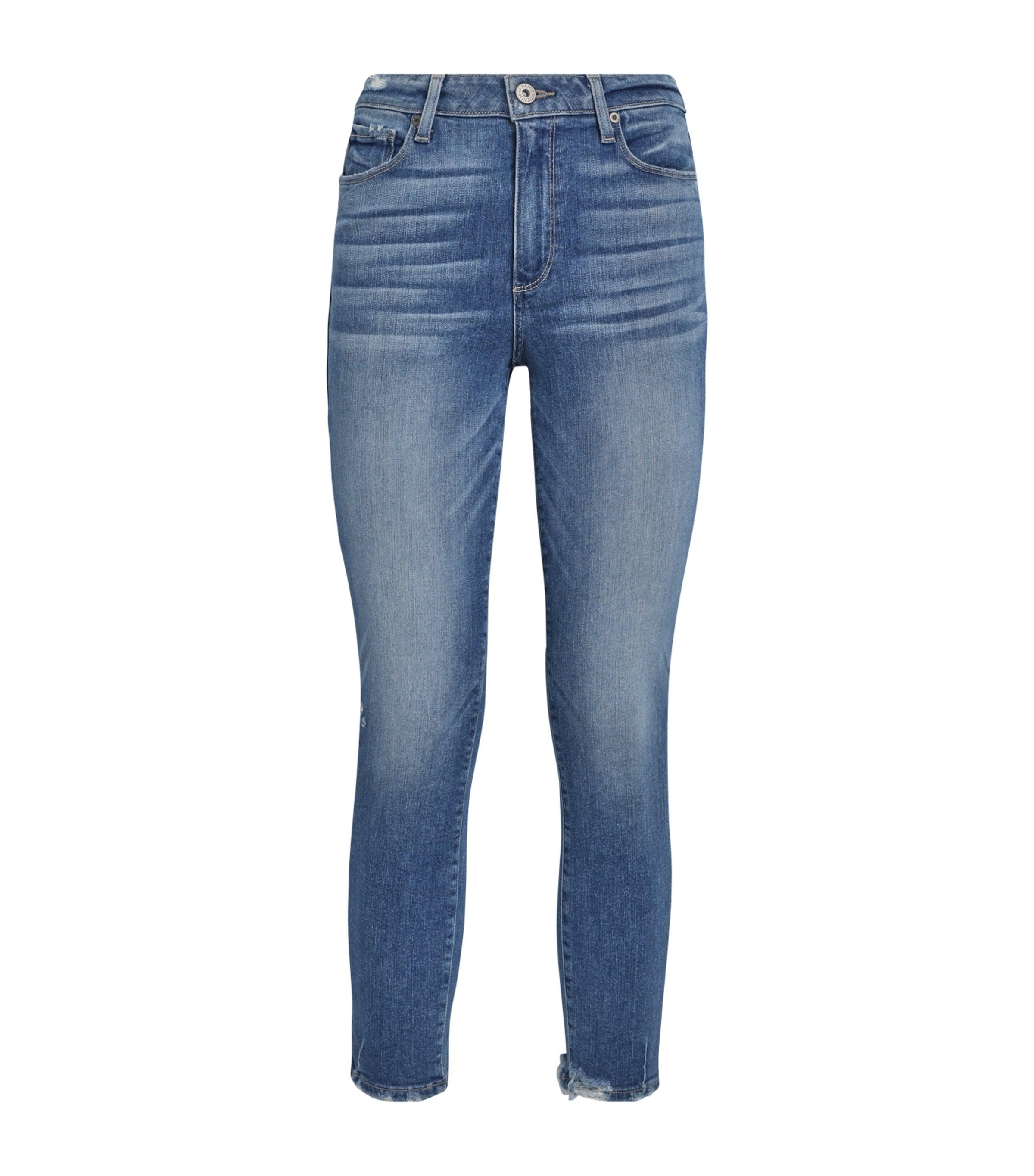 PAIGE Hoxton Crop Torn Hem Jean by PAIGE