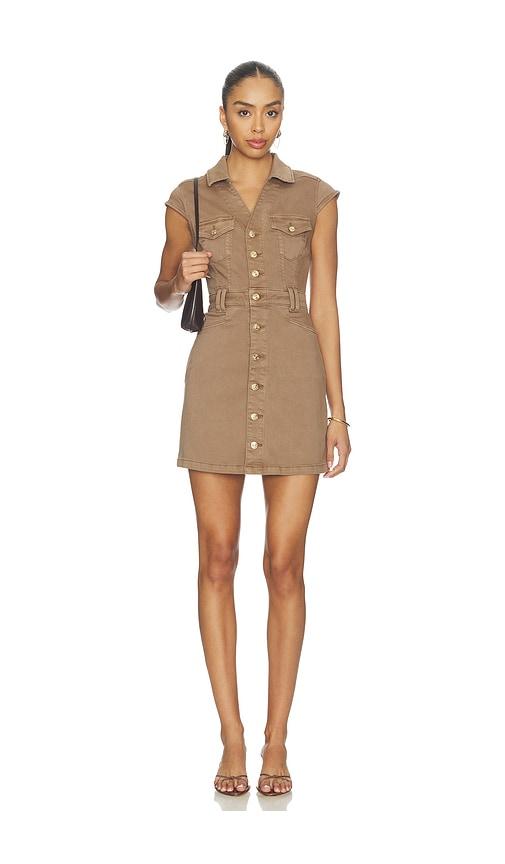 PAIGE Jaxsyn Denim Dress in Brown by PAIGE