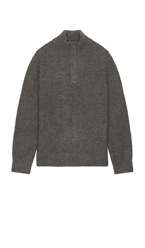 PAIGE Kotoni Snap Collar Sweater in Grey by PAIGE