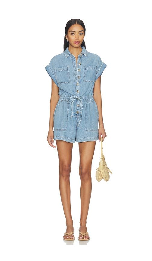 PAIGE Maliah Romper in Blue by PAIGE