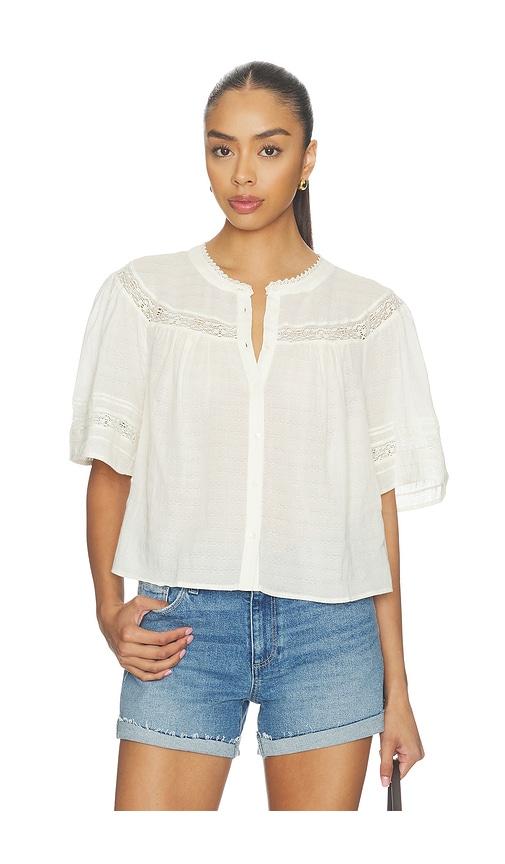 PAIGE Pasadena Blouse in Ivory by PAIGE