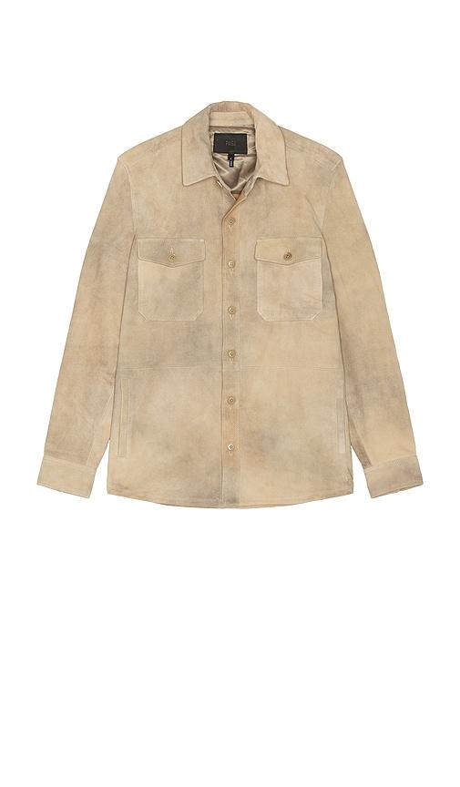 PAIGE Peyman Suede Jacket in Grey by PAIGE