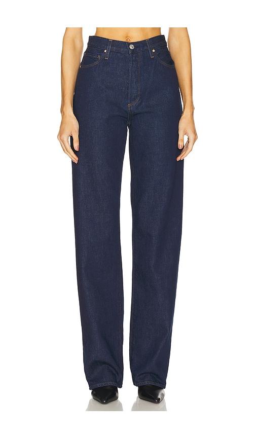 PAIGE Sawyer Wide Leg Jeans in Denim-Dark by PAIGE