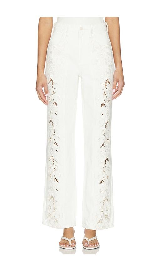 PAIGE Sawyer Wide Leg With Panels in White by PAIGE