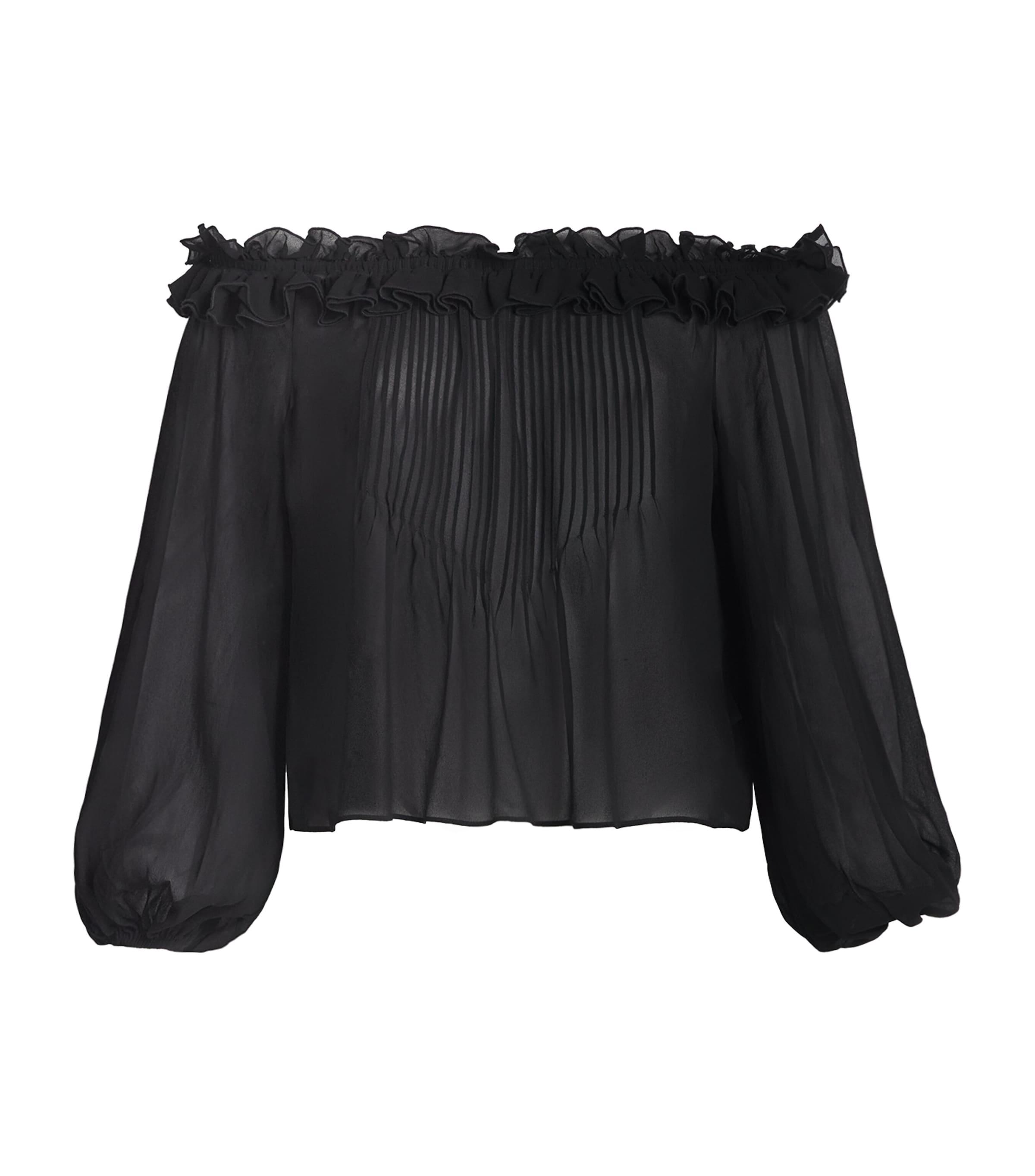 PAIGE Silk Off-The-Shoulder Casey Blouse by PAIGE