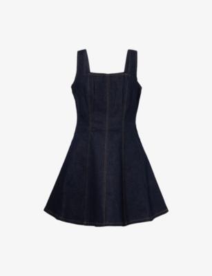Perla Panelled Denim Mini Dress by PAIGE