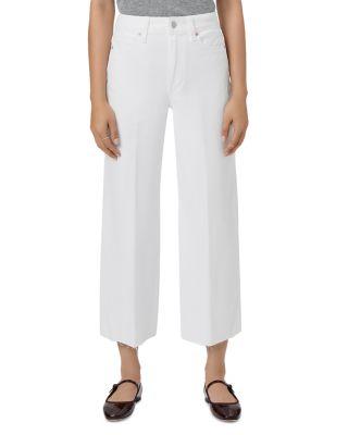 Petites Anessa High Rise Wide Leg Jeans in Crisp White by PAIGE