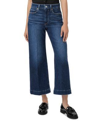 Petites Anessa High Rise Wide Leg Jeans in Foreign Film by PAIGE