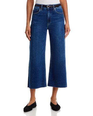 Petites Anessa High Rise Wide Leg Jeans in Venetian Breeze by PAIGE