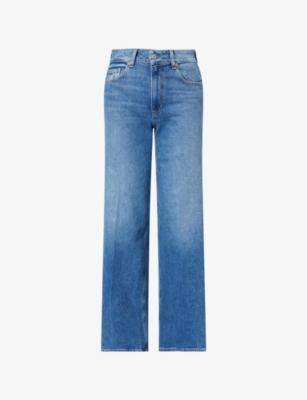 Sasha Wide-Leg Denim-Blend Jeans by PAIGE