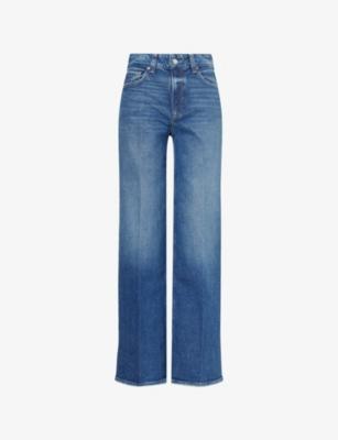 Sasha Wide-Leg Denim-Blend Jeans by PAIGE