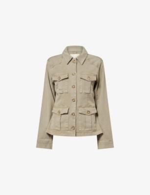 Stacey Flap-Pocket Stretch-Woven Jacket by PAIGE