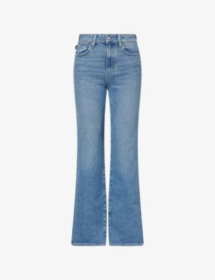 "Stevie 32"" Boot-Cut High-Rise Denim Jeans" by PAIGE