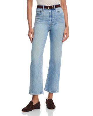 Stevie High Rise Ankle Straight Jeans in Lisbon Light by PAIGE