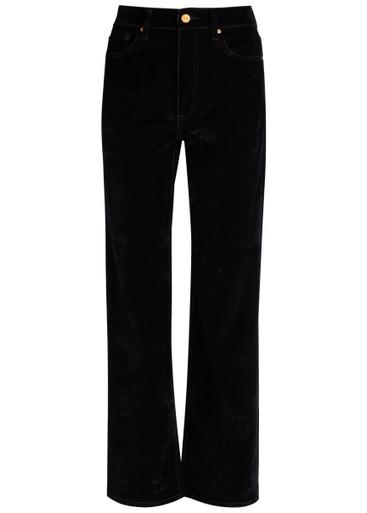 Stevie straight-leg velvet jeans by PAIGE