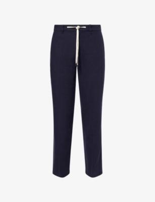 Tiano Straight-Leg Linen-Blend Trousers by PAIGE