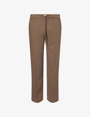 Tiano Straight-Leg Linen-Blend Trousers by PAIGE