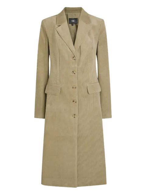 Trexi button corduroy-effect coat by PAIGE