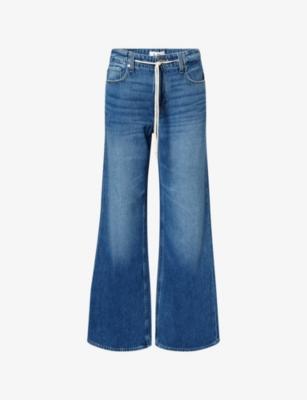 Zoey Wide-Leg Cotton-Blend Denim Jeans by PAIGE