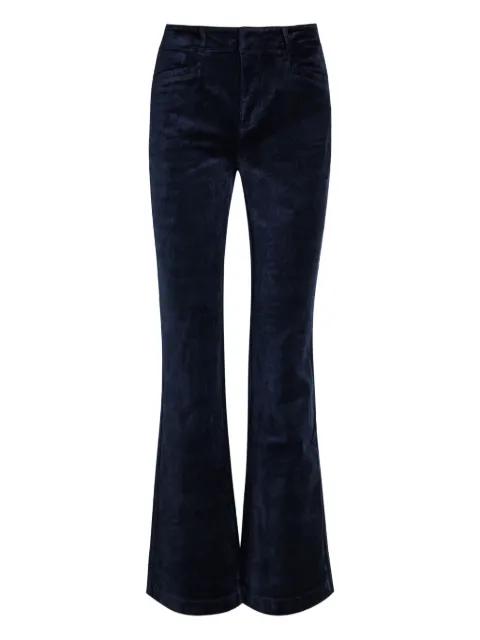 belt loops flared trousers by PAIGE