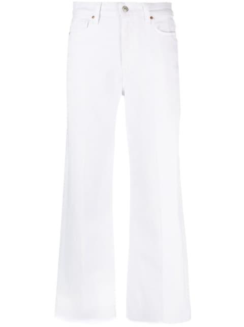 high-waist denim trousers by PAIGE