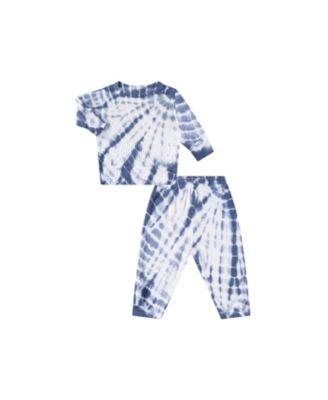 Unisex Rib Loungewear Set in Tie Dye - Baby by PAIGELAUREN