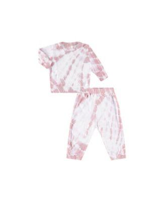 Unisex Rib Loungewear Set in Tie Dye - Baby by PAIGELAUREN