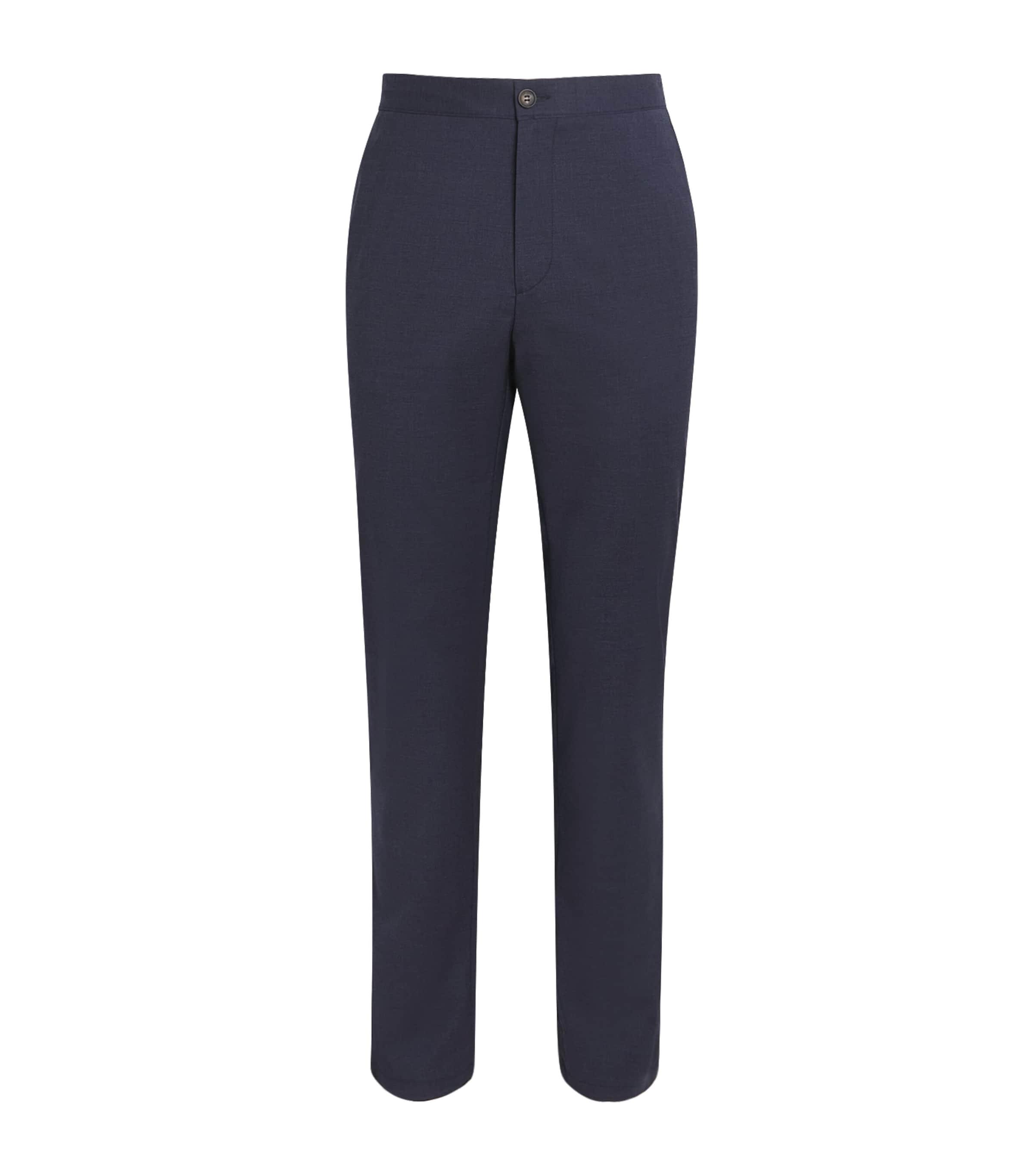 Pal Zileri Stretch-Virgin Wool Half-Elasticated Trousers by PAL ZILERI