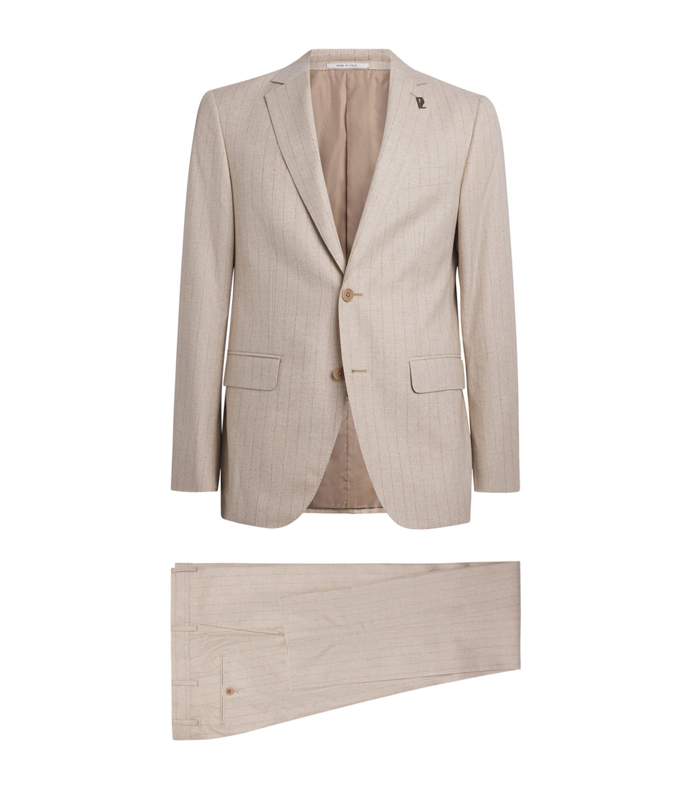 Pal Zileri Wool-Cotton Pinstripe 2-Piece Suit by PAL ZILERI