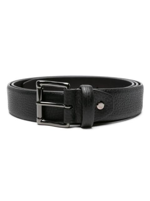 engraved-buckle leather belt by PAL ZILERI