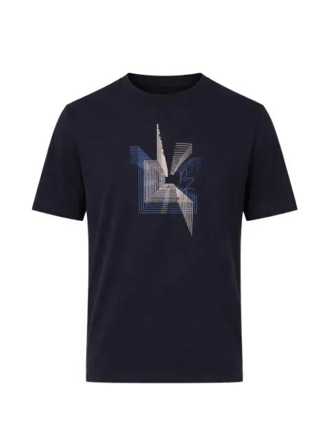 geometric-graphic T-shirt by PAL ZILERI