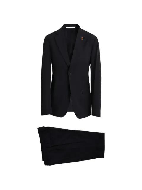 logo-pin two-piece suit by PAL ZILERI