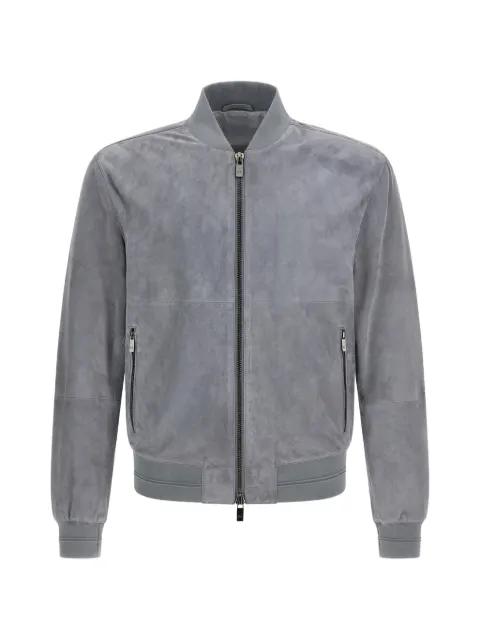 zip-up suede jacket by PAL ZILERI