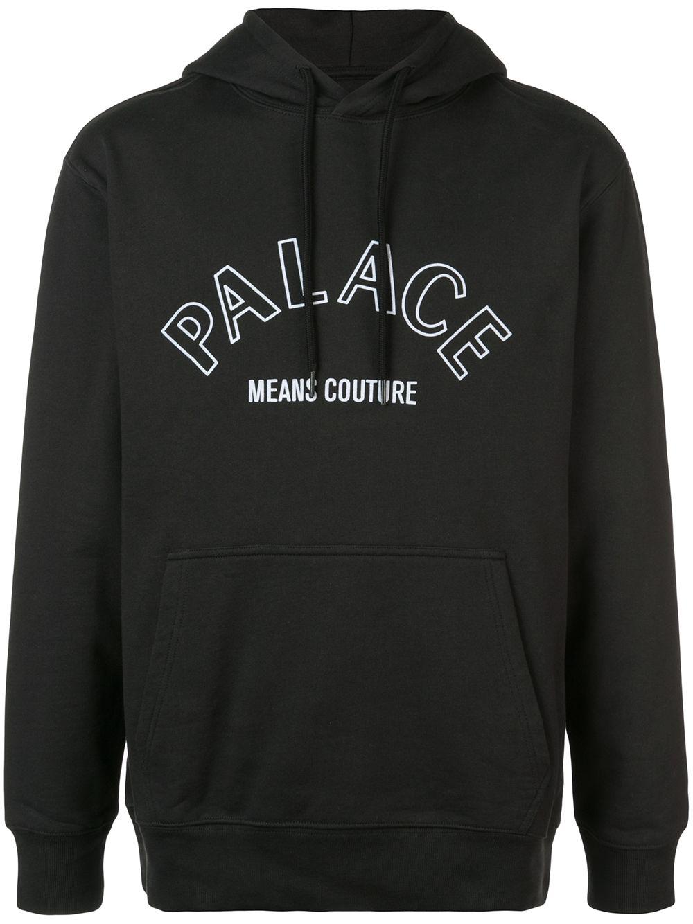 Couture "Black" drawstring hoodie by PALACE