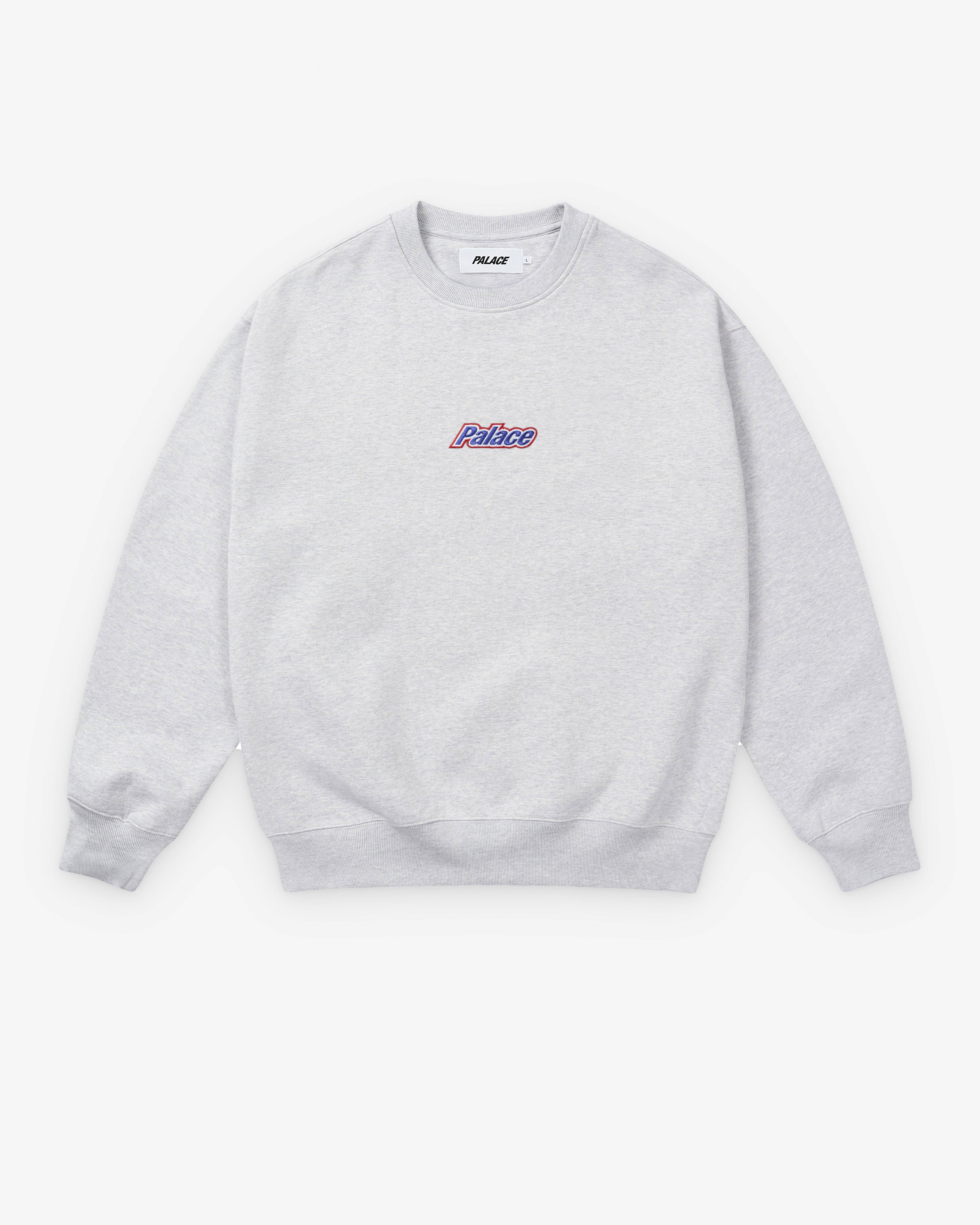 Palace - Men's Current Crew - (Grey Marl) by PALACE