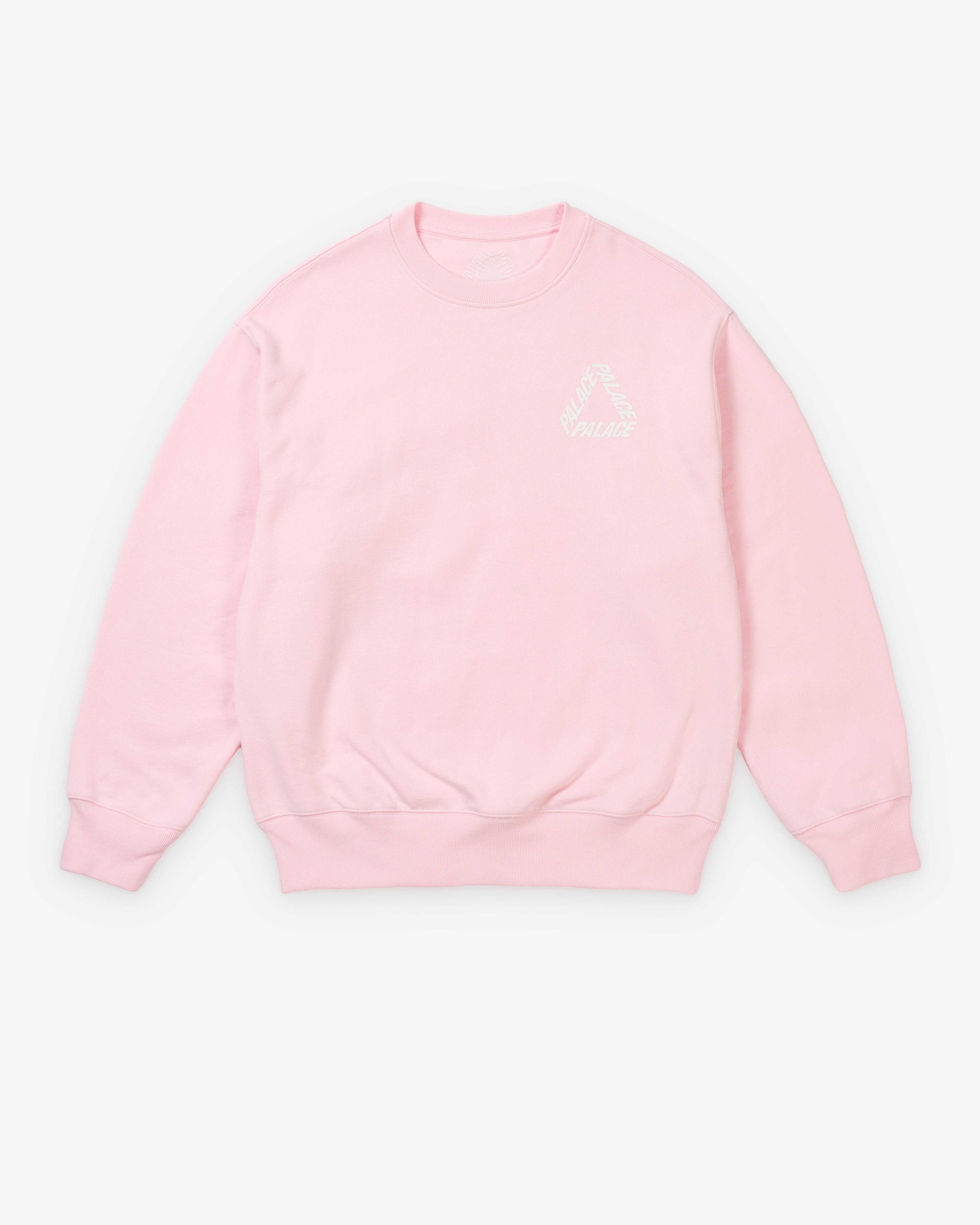 Palace - Men's OG P3 Crew - (Sweet Pink) by PALACE