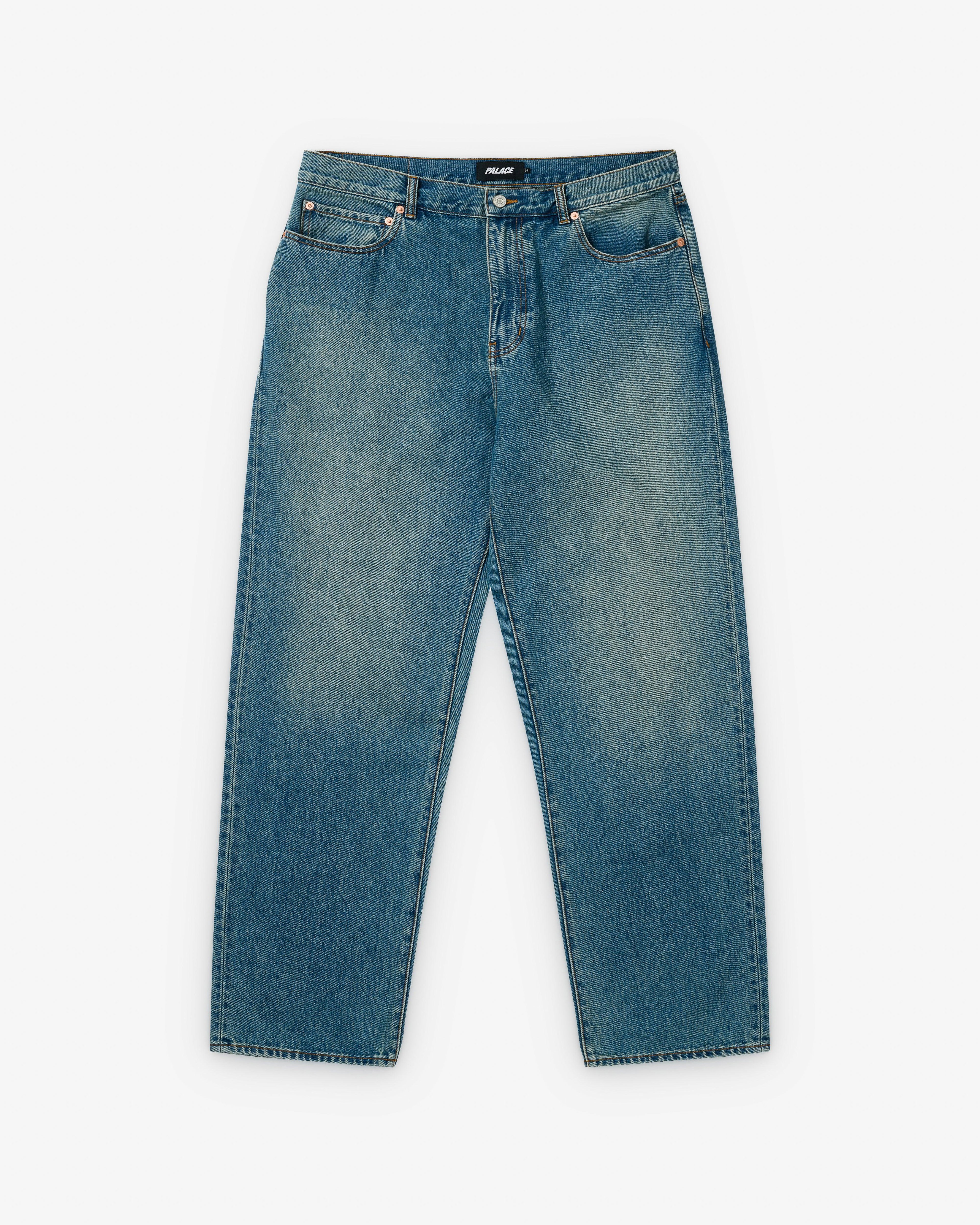 Palace - Men's P45 Jean - (Mid Acid Wash) by PALACE