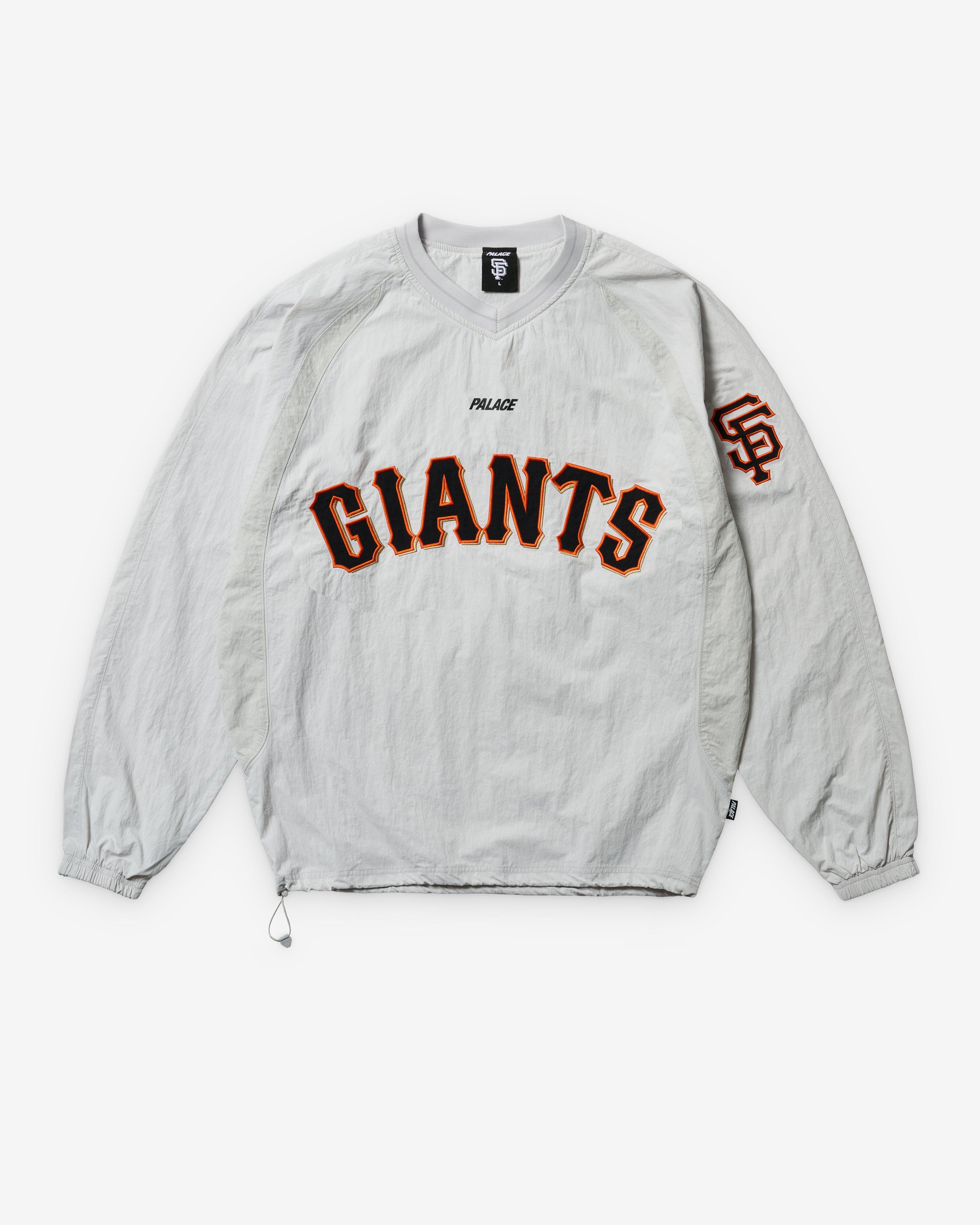 Palace - Men's Palace San Francisco Giants Shell Crew - (Grey) by PALACE