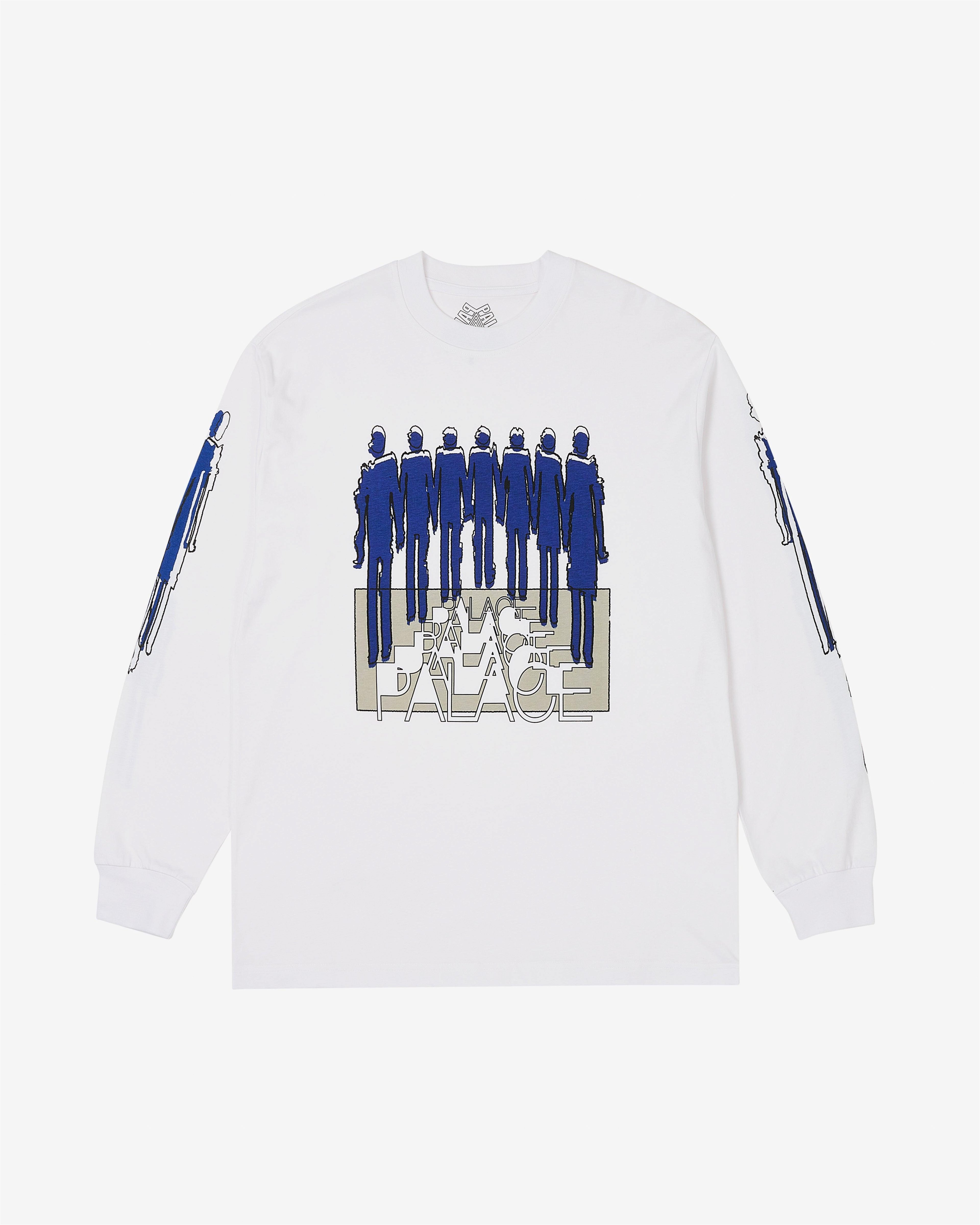 Palace - Men's Repeater Longsleeve - (White) by PALACE
