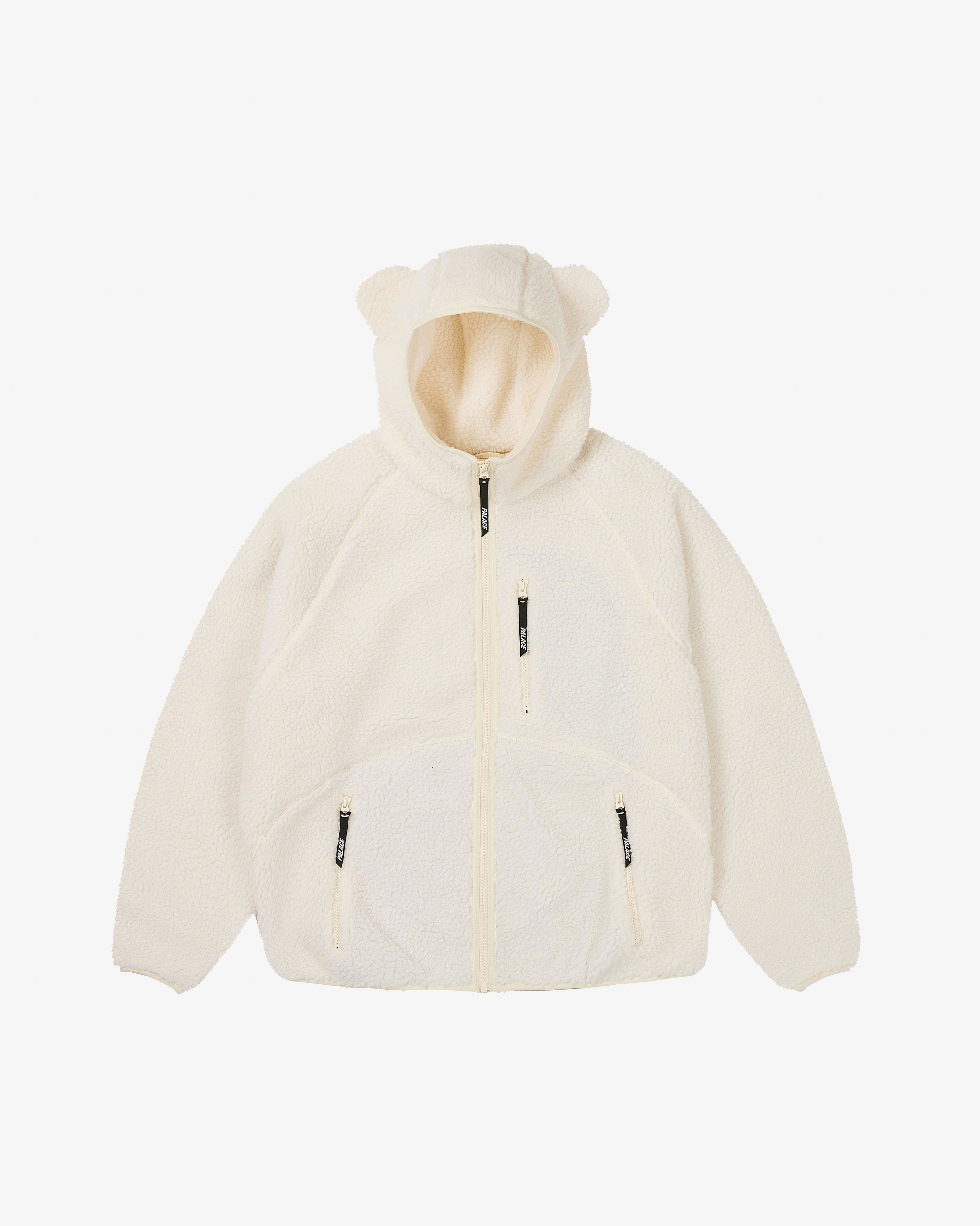 Palace - Men's Teddy Fleece Jacket - (Soft White) by PALACE
